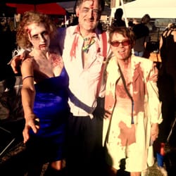 My boss Seton (Center) with his wife & sister