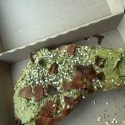 Dunkin' - Avacado toast with bacon