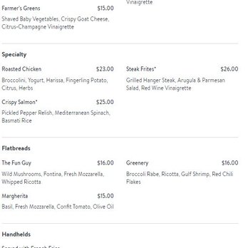 Bösendorfer Lounge - Lunch Menu - Lounges Near Me - Orlando, Florida