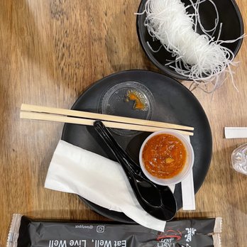 Tasty Pot - 28. VermiceIIi, sauce and utensil set - Hot Pot Near Me - Concord, California