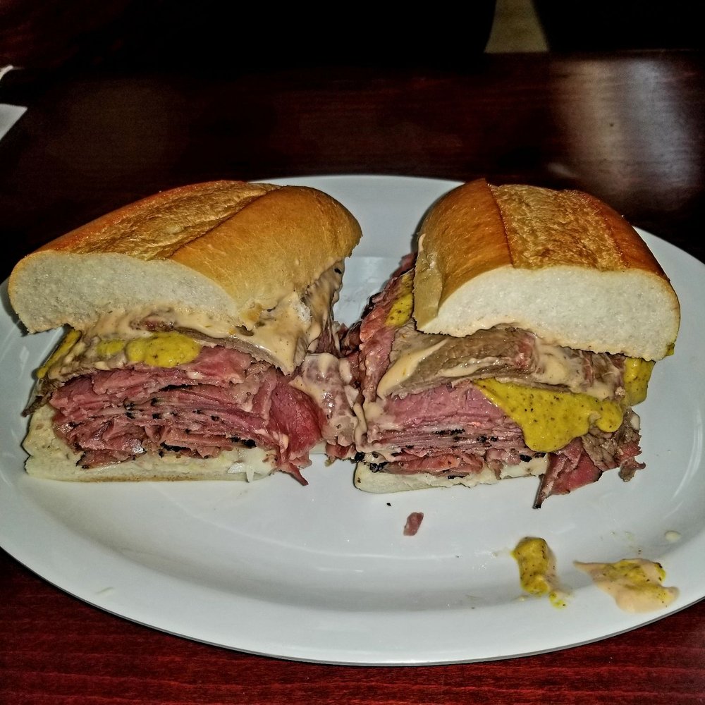 Pastrami Plus - All the Way...Pastrami, Corned Beef & Brisket on a Club Roll ($16.95) - Delis Near Me - East Meadow, New York Pastrami Plus - All the Way...Pastrami, Corned Beef & Brisket on a Club Roll ($16.95) - Delis Near Me - East Meadow, New York