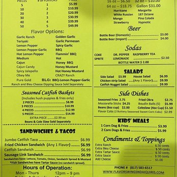 Flavors Wings N Daiquiris - Chicken Wings Near Me - Arlington, Texas Flavors Wings N Daiquiris - Chicken Wings Near Me - Arlington, Texas