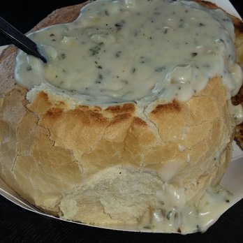 Lil Hut - Clam chowder bread bowl - Seafood Near Me - Morro Bay, California