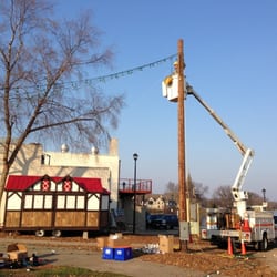 The German Christmas Market Of Oconomowoc - Setting up. Borrowed from the German Christmas Market website (http://www.germanchristmasmarket.org/)