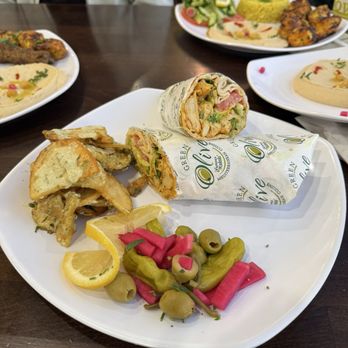 Green Olive - Lamb Kabob "Wrap" - Mediterranean Near Me - Downey, California Green Olive - Lamb Kabob "Wrap" - Mediterranean Near Me - Downey, California