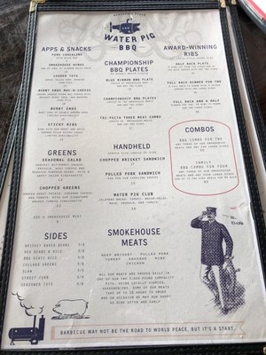Menu photo 8 Water Pig BBQ Pensacola Beach, FL Menu photo 8 Water Pig BBQ Pensacola Beach, FL
