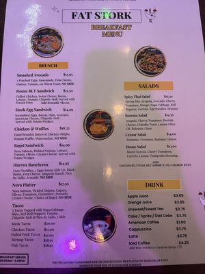 Menu photo 8 Fat Stork Davie, FL