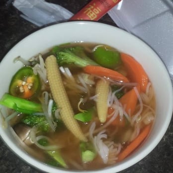Saigon 1 - Veggie Pho (I swapped out tofu for chicken) - Vietnamese Near Me - Virginia Beach, Virginia Saigon 1 - Veggie Pho (I swapped out tofu for chicken) - Vietnamese Near Me - Virginia Beach, Virginia