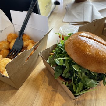 Cracked Eggery - Garlic Parm-Truffle tots & Southern Charm - Sandwiches Near Me - Washington, DC, District of Columbia