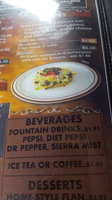 Menu photo 4 Fiesta Mexican Grill Williams, AZ