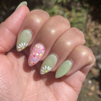 Phenomenails salon - Acrylic fill, color change with gel and design for $48 pre-tip! - Waxing Near Me - Oakland, California