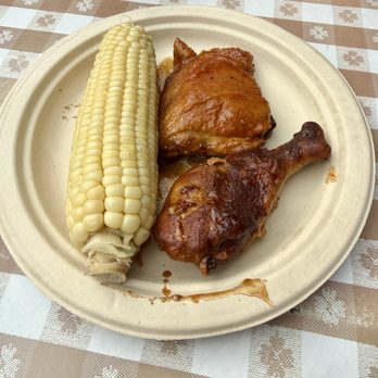Fireman's Brigade Barbecue - 1/4 chicken with corn on the cob. Option for the food pass. - Barbeque Near Me - Buena Park, California Fireman's Brigade Barbecue - 1/4 chicken with corn on the cob. Option for the food pass. - Barbeque Near Me - Buena Park, California