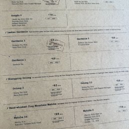 Menu Menu