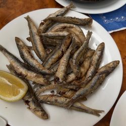 La Lonja del Pescado Frito - Boquerones frito or fried anchovies