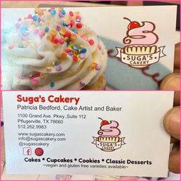 Suga's Cakery - Business card - Bakeries Near Me - Pflugerville, Texas