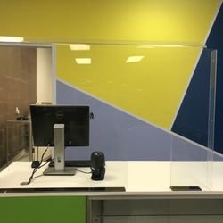 A2z Phones & Electronics Repair - Counter area with sneeze guard