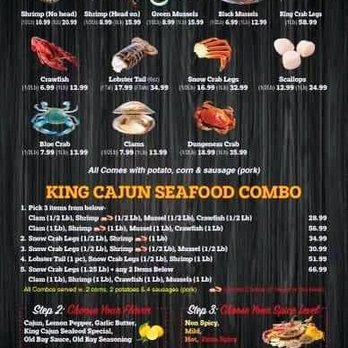 King Cajun Seafood & Bar - Menu 3 - Seafood Near Me - Niles, Ohio King Cajun Seafood & Bar - Menu 3 - Seafood Near Me - Niles, Ohio
