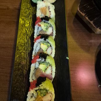 Asahi Sushi - 2025-01-18. Ashai. Clinton Twp, MI. Sun Flower Roll ($12.50). Missing white tuna and yellowtail. Disappointed. 3 stars. - Sushi Bars Near Me - Clinton Township, Michigan