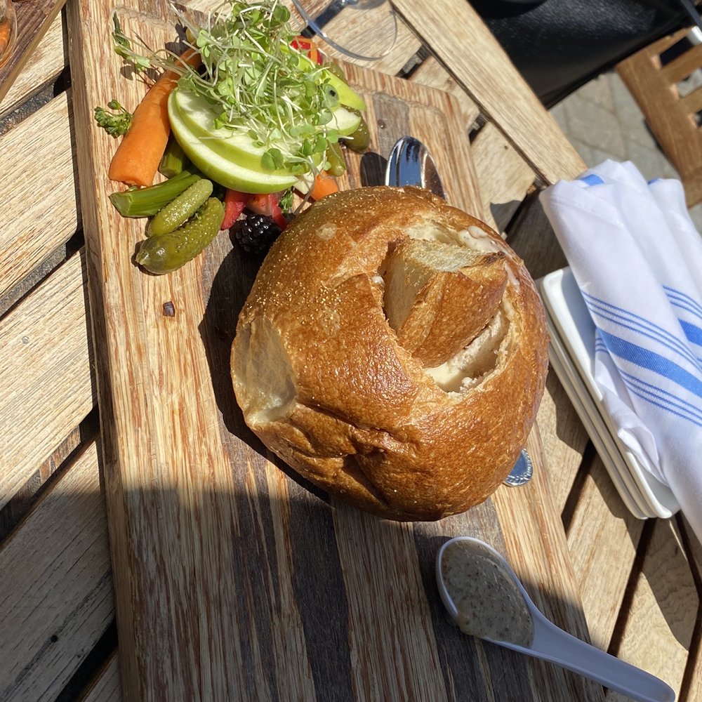 Folktale Winery - Specialty item, cheese fondue bread bowl. - Wineries Near Me - Carmel, California Folktale Winery - Specialty item, cheese fondue bread bowl. - Wineries Near Me - Carmel, California