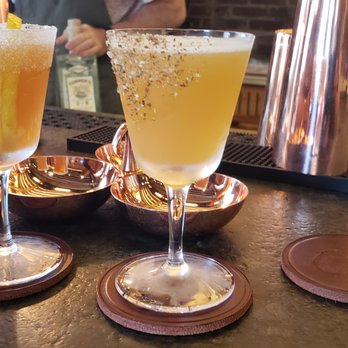 Michter's Distillery - A delisiosn drink with a Sichaun pepper garnish - Distilleries Near Me