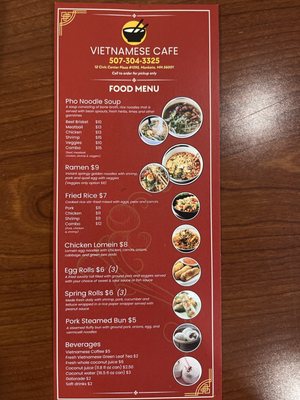 Menu photo 2 Vietnamese Café Mankato, MN Menu photo 2 Vietnamese Café Mankato, MN
