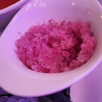 Bimini Steakhouse - Mignonette granita was amazing!  A frozen treat of red wine vinegar, minced shallot, sea salt, sugar, and crushed peppercorns - Steakhouses Near Me - Reno, Nevada