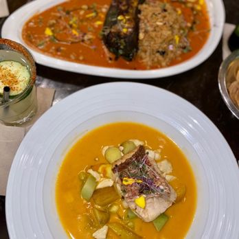 Hugo's Invitados - Red Snapper and Duck Confit Chile Rellano - Seafood Near Me - Irving, Texas