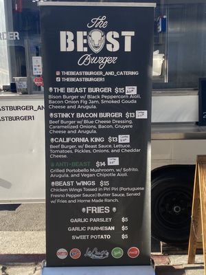 Menu photo 2 The Beast Burger Los Angeles, CA