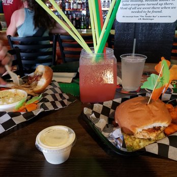The Ritz - The candy apple  fishbowl,  chicken sandwich and ranch with sweet potato tots, chicken sandwich with cole slaw. - Pizza Near Me - Arnolds Park, Iowa