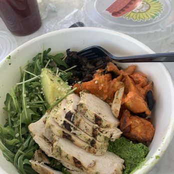 Flower Child - Mother Earth bowl with chicken - New American Near Me - Phoenix, Arizona Flower Child - Mother Earth bowl with chicken - New American Near Me - Phoenix, Arizona