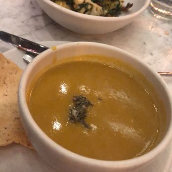 True Food Kitchen - Butternut Squash Soup  Seasonal Ingredient Salad - New American Near Me - Chicago, Illinois