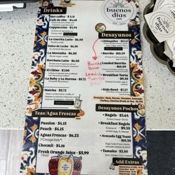 Menu here.