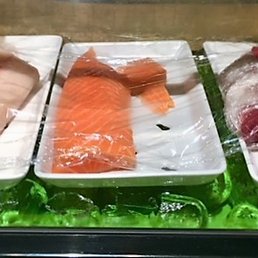 Too bad most of this picture is cropped out. There's a lot of good, fresh sushi that you can't see now! Too bad most of this picture is cropped out. There's a lot of good, fresh sushi that you can't see now!
