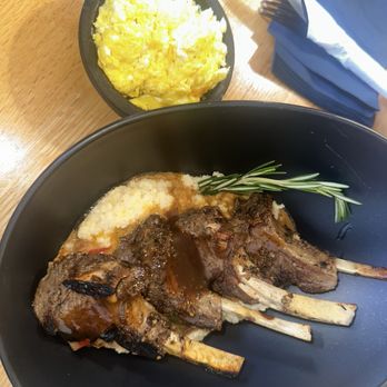 Sibs food boutique - Lamb chop and grits with scrambled eggs - Seafood Near Me - Baltimore, Maryland Sibs food boutique - Lamb chop and grits with scrambled eggs - Seafood Near Me - Baltimore, Maryland