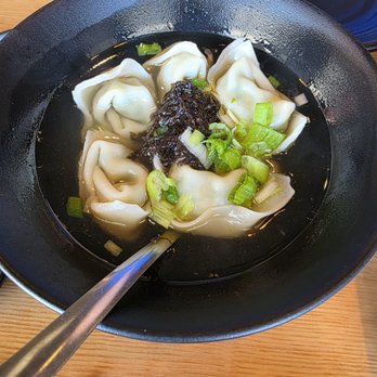 Dough Zone Dumpling House - San Mateo - Chicken & vegetable boiled wontons in chicken soup - Shanghainese Near Me - San Mateo, California