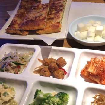 Sa Rang Bang - Side dishes and seafood pancake - Korean Near Me - Sacramento, California Sa Rang Bang - Side dishes and seafood pancake - Korean Near Me - Sacramento, California