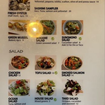 Mainichi Sushi - Menu (1/6) as of 4/18/25 - Japanese Near Me - Berkeley, California