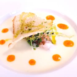 Carré Royal - Crème Dubarry, tartare de saumon frais aux herbes