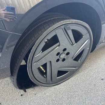 Tire Kingdom - The flat tire off the rim after it blew out - Tires Near Me - Fort Lauderdale, Florida Tire Kingdom - The flat tire off the rim after it blew out - Tires Near Me - Fort Lauderdale, Florida