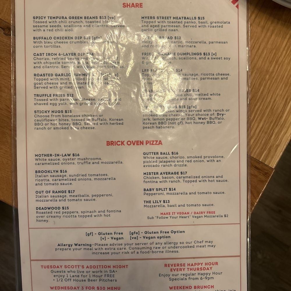 River City Roll - Food menu Front - Bowling Near Me - Richmond, Virginia River City Roll - Food menu Front - Bowling Near Me - Richmond, Virginia