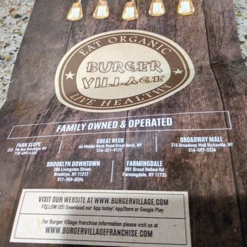 Burger Village - menu cover - Burgers Near Me - Hicksville, New York Burger Village - menu cover - Burgers Near Me - Hicksville, New York