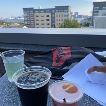Cunard Tavern - Drinks on the Cunard rooftop (COVID restrictions in place) - American Near Me - Boston, Massachusetts