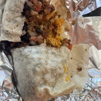 La Costena - Inside the Regular Burrio (pollo adobado) - Mexican Near Me - Mountain View, California