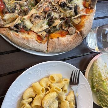Lupo - Mushroom pizza / carbonara - Italian Near Me - Banff, Alberta