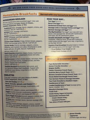 Menu photo 3 Old European Spokane, WA