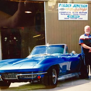 Borden Junction Garage - Our owner with a customer's beautiful blue baby! - Auto Repair Near Me - Byron, California