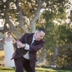 Napa Valley Country Club - Just a little golfing in the middle of the wedding.