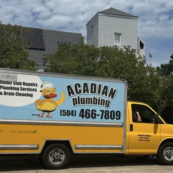 Acadian Plumbing - Acadian Plumbing Service Van arriving at my house - Plumbing Near Me - Kenner, Louisiana