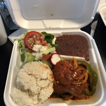 Sofia's Pupuseria - Bistec encebollado- it was ok but probably wouldn't order again because Sofia's has yummier things on the menu - Salvadoran Near Me - Arlington, Virginia Sofia's Pupuseria - Bistec encebollado- it was ok but probably wouldn't order again because Sofia's has yummier things on the menu - Salvadoran Near Me - Arlington, Virginia