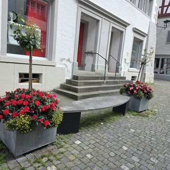 Stein am Rhein - A nicely decorated bench along the way - Landmarks & Historical Buildings Near Me - Stein am Rhein, SH